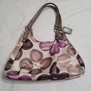 Coach Sateen multi-color hobo bag